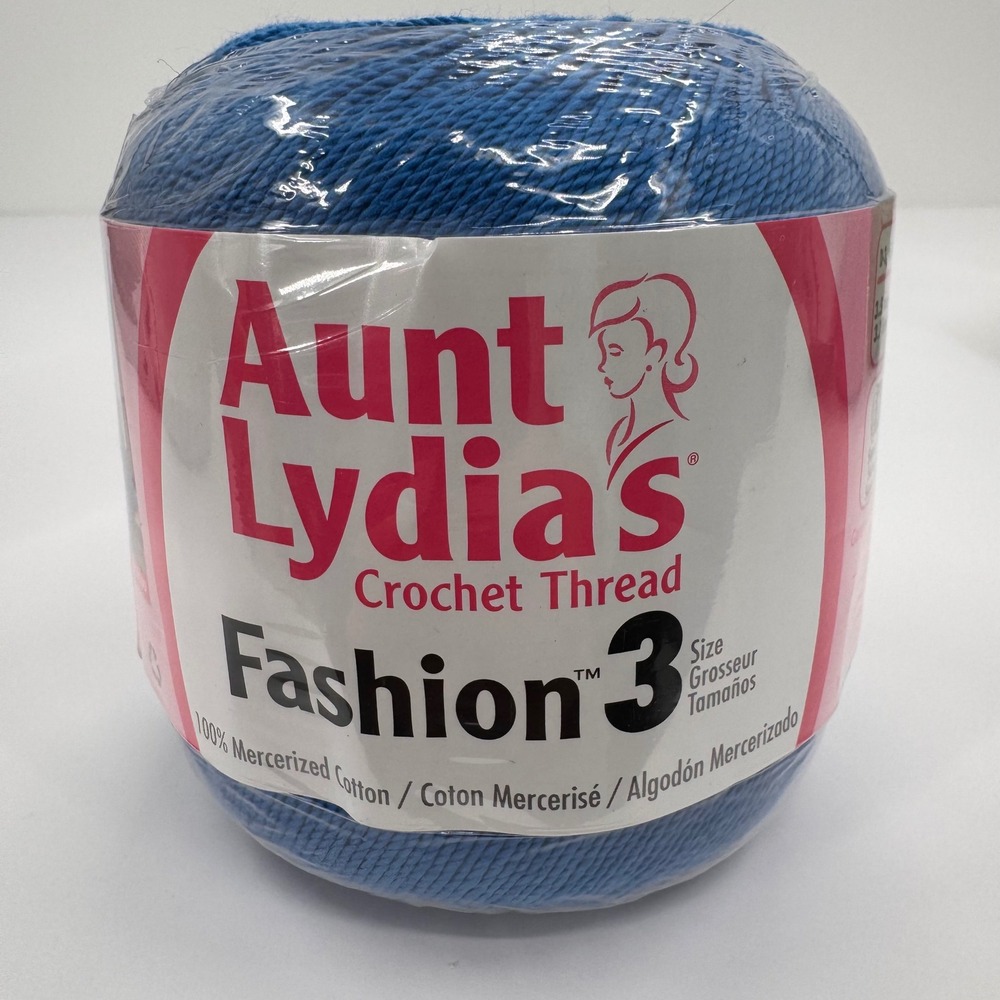 Aunt Lydia's Fashion 3 Crochet Thread Lot 7 Assorted Colors 100% Cotton 150 Yard - Picture 12 of 16